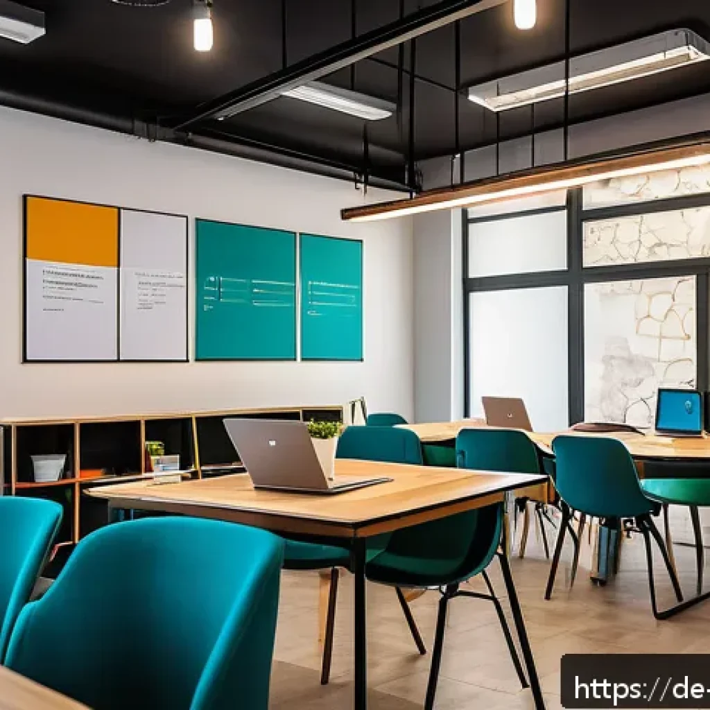 팔레스타인의 주요 산업 - A vibrant modern coworking space in Ramallah filled with young Palestinian entrepreneurs collaborati...
